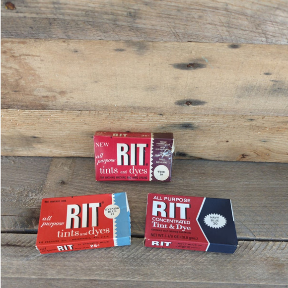 Vintage RIT Dye Still in Original Unopened Boxes - Picture 1 of 11